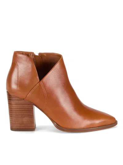 Arezzo Women's Cora 80mm Leather Ankle Boots In Brown