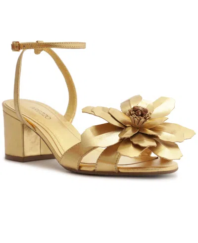 Arezzo Women's Daisy Round Toe Dress Sandals In Gold
