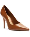 Arezzo Womens Leather Dressy Pumps In Curcuma