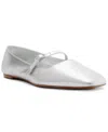 Arezzo Women's Erin Ballet Flat In Silver