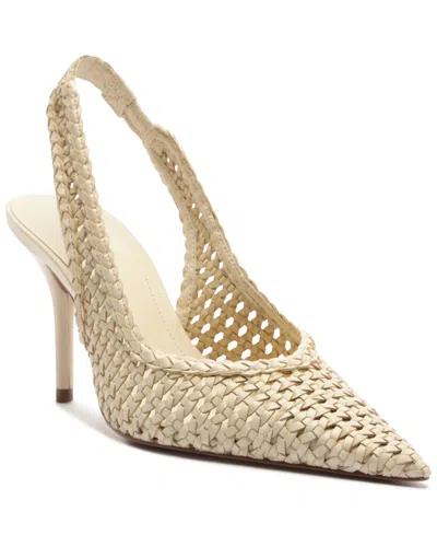 Arezzo Eva Slingback Stiletto Pump In Silver