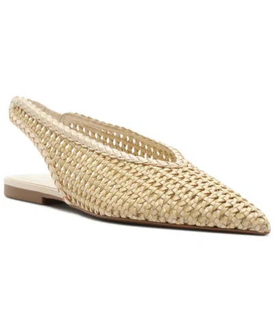 Arezzo Eva Slingback Pointed Toe Flat In Brown