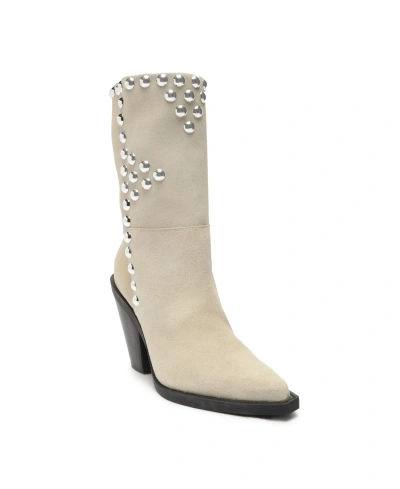 Arezzo Women's Everly High Block Leather Boots In Multineutral