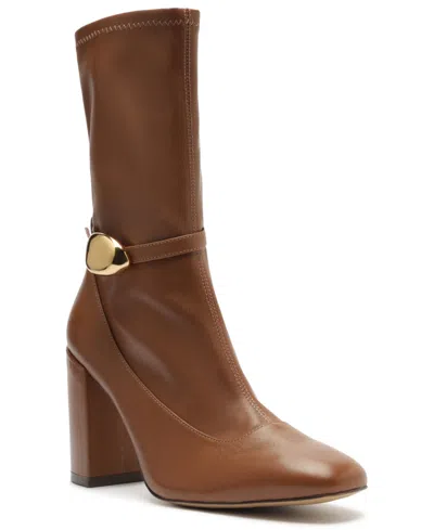 Arezzo Women's Farrah High Block Square Toe Booties In Multi