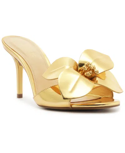 Arezzo Women's Fiori Mid Stiletto Sandals In Gold