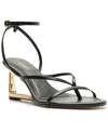 Arezzo Women's Frankie High Geometric Round Toe Wedge Sandals In Black