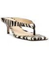 Arezzo Women's Gia Square Toe Dress Sandals In Zebra