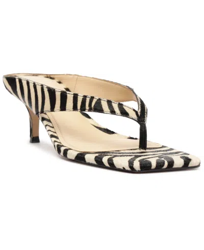 Arezzo Women's Gia Square Toe Dress Sandals In Zebra