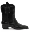 Arezzo Women's Giovanna Low Block Cowboy Booties In Black