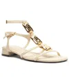 Arezzo Women's Gretta Gold Elegance Flat Sandals In Neutral