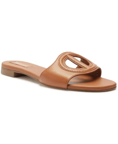 Arezzo Women's Gwen Flat Sandals In Roast Caramel