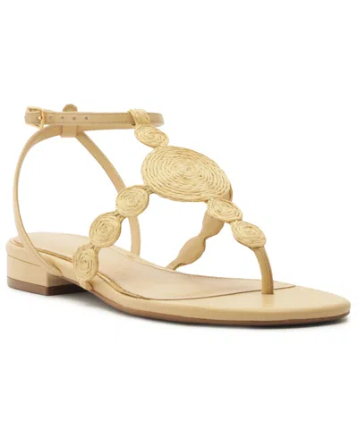 Arezzo Hayley Ankle Strap Sandal In Natural