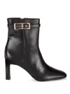 Arezzo Women's Josie 80mm Leather Ankle Boots In Black