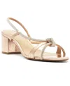 Arezzo Women's Leila Mid-block Sandals In Blush Rhinestone