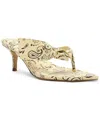 Arezzo Women's Lidia Mid Stiletto Sandals In Pale Yellow Multi