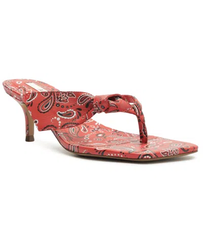 Arezzo Women's Lidia Mid Stiletto Sandals In Red Multi