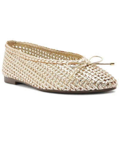 Arezzo Women's Louise Woven Bow Ballet Flats In Neutral