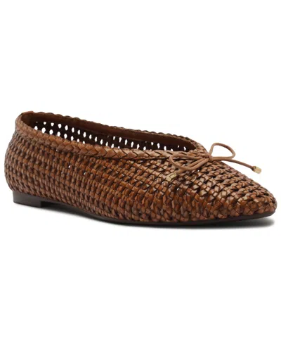 Arezzo Women's Louise Woven Bow Ballet Flats In Brown