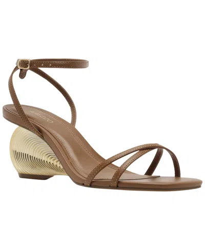 Arezzo Women's Luma Square Toe Wedge Sandals In Brown