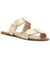 Arezzo Lyra Slide Sandal In Gold