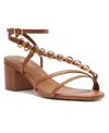 Arezzo Mackenzie Ankle Strap Sandal In Turmeric