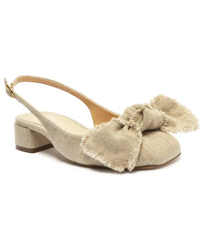 Arezzo Women's Maeve Low Block Pumps In Natural