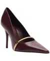 Arezzo Margaret Pointed Toe Pump In Burgundy