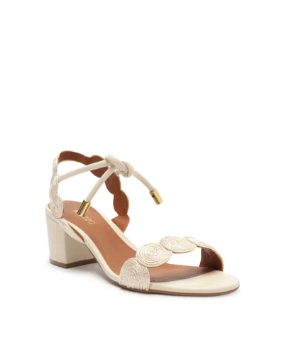 Arezzo Women's Melina Mid Block Sandals In Panacota