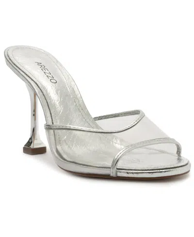 Arezzo Women's Micah High Stiletto Sandals In Silver