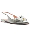 Arezzo Women's Mother Of Pearl Ballet Flats In Silver