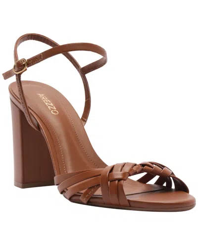 Arezzo Women's Nina High Block Heel Sandals In Brown