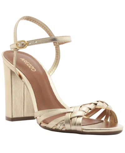 Arezzo Women's Nina High Block Heel Sandals In Neutral