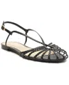 Arezzo Paola Womens Braided Caged Slingback Sandals In Black