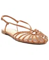 Arezzo Paola Womens Braided Caged Slingback Sandals In Brown