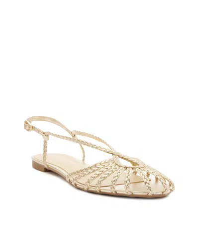 Arezzo Women's Paola Flat Sandals In Gold