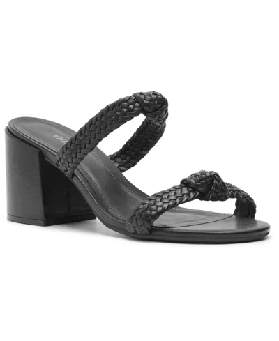 Arezzo Women's Remy Mid-block Sandals In Black