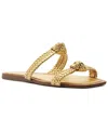 Arezzo Remy Flat Sandal In Gold