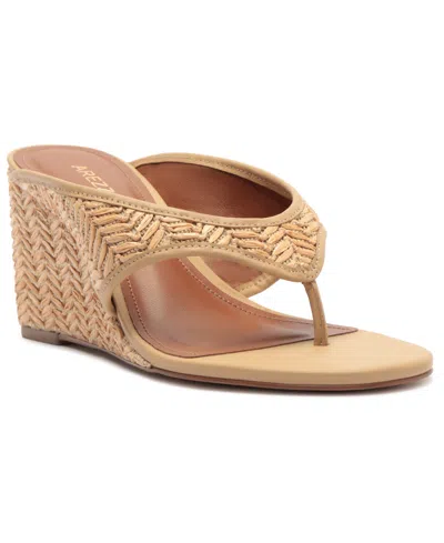 Arezzo Women's Sara Wedge Sandals In Brown