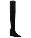 Arezzo Serenity Over The Knee Womens Block Heel Over-the-knee Boots In Black