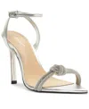 Arezzo Stella Ankle Strap Sandal In Metallic