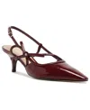 Arezzo Tessa Pointed Toe Slingback Pump In Burgundy
