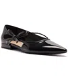 Arezzo Tessa Pointed Toe Flat In Black