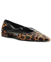 Arezzo Tessa Pointed Toe Flat In Brown