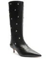 Arezzo Women's The Campaign Low Stiletto Calf Leather Boots In Black