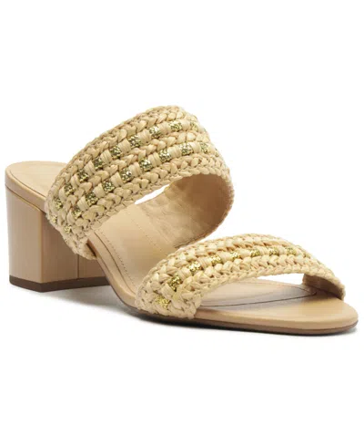 Arezzo Women's Vera Round Toe Dress Sandals In Natural