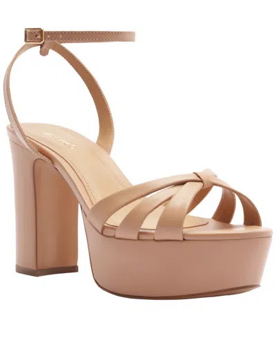 Arezzo Veronica Ankle Strap Platform Sandal In Pink