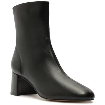 Arezzo Womens Block Heel Man Made Ankle Boots In Black