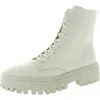 Arezzo Womens Lace-up Faux Leather Combat & Lace-up Boots