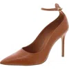 Arezzo Womens Leather Dressy Pumps In Brown