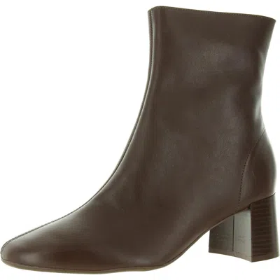Arezzo Womens Zip Up Round Toe Ankle Boots In Beige
